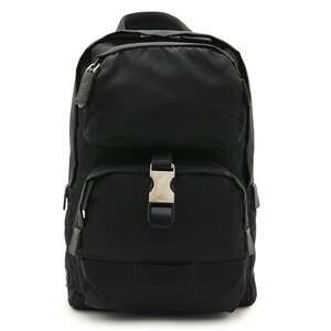 PRADA Black Leather Shoulder Bag